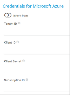 Credentials for Microsoft Azure Credentials for Microsoft Azure