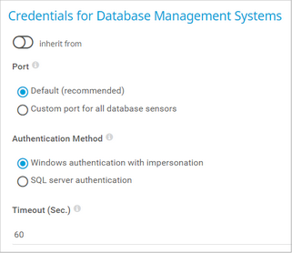 Credentials for Database Management Systems Credentials for Database Management Systems