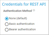 Credentials for REST API Credentials for REST API