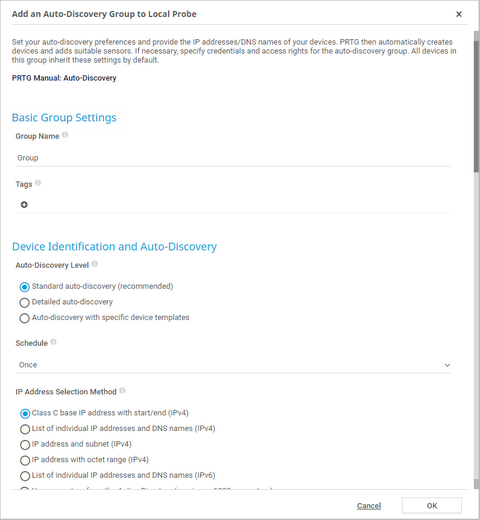 Add Auto-Discovery Group Assistant Step 2 Add Auto-Discovery Group Assistant Step 2