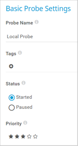 Basic Probe Settings Basic Probe Settings