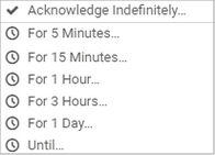 Acknowledge Alarm Context Menu Acknowledge Alarm Context Menu