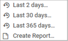 Historic Data Context Menu Historic Data Context Menu