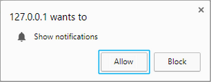 Click 'Allow' to enable Desktop Notifications in Google Chrome Click 'Allow' to enable Desktop Notifications in Google Chrome