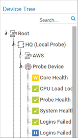 Device Tree Section in the Map Designer Device Tree Section in the Map Designer