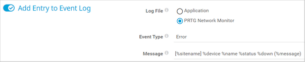 Add Entry to Event Log Add Entry to Event Log