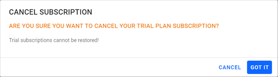 Cancel Subscription Cancel Subscription