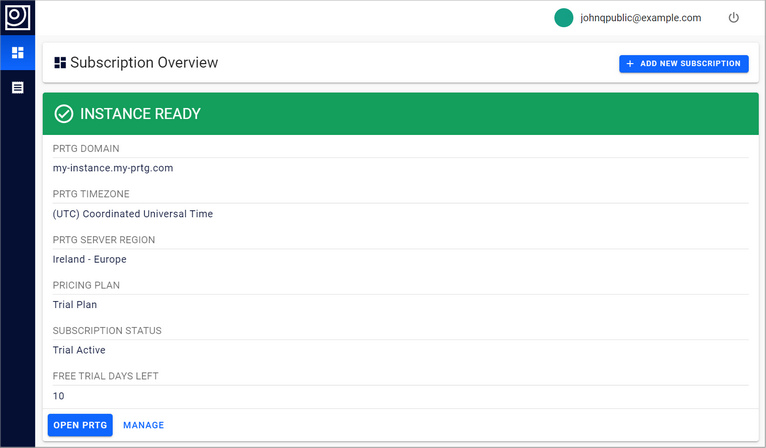 Subscription Overview Subscription Overview