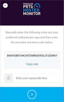 Manually Enter the QR Code Manually Enter the QR Code