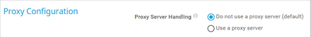 Proxy Configuration Proxy Configuration