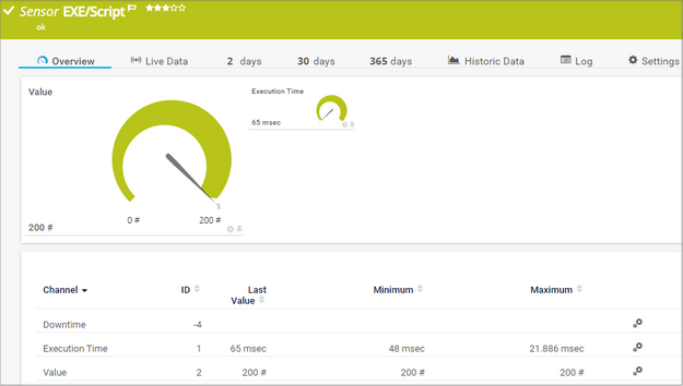 EXE/Script Sensor EXE/Script Sensor