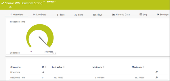 WMI Custom String Sensor WMI Custom String Sensor