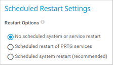 Scheduled Restart Settings Scheduled Restart Settings