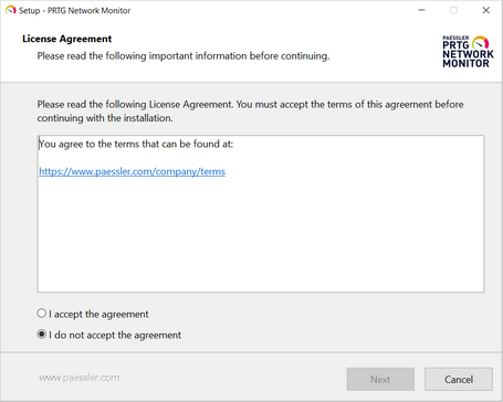 Setup Dialog: License Agreement Setup Dialog: License Agreement