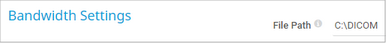 Bandwidth Settings Bandwidth Settings