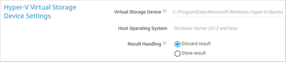 Hyper-V Virtual Storage Device Settings Hyper-V Virtual Storage Device Settings