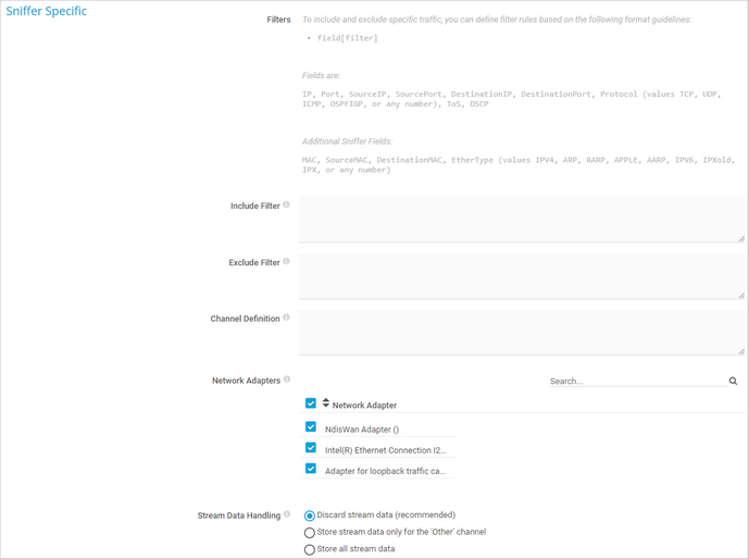 Sniffer Specific Sniffer Specific