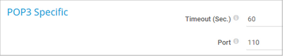 POP3 Specific POP3 Specific