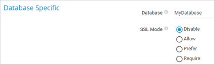 Database Specific Database Specific