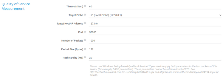 Quality of Service Measurement Quality of Service Measurement