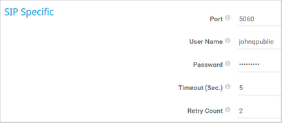 SIP Specific SIP Specific