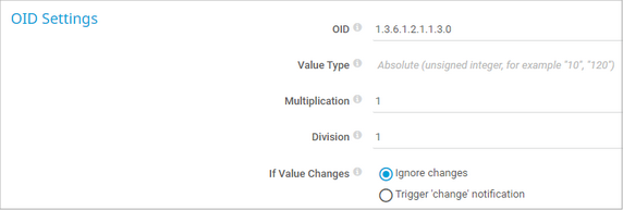 OID Settings OID Settings