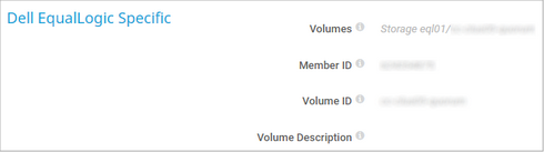 Dell EqualLogic Specific Dell EqualLogic Specific