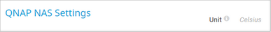 QNAP NAS Settings QNAP NAS Settings