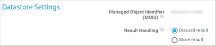 Datastore Settings Datastore Settings